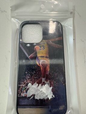 Basketball Player Design Black Phone Case for iPhone